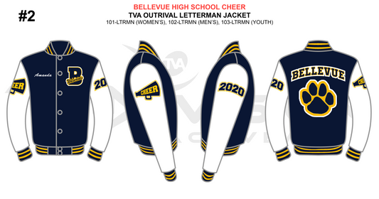 Bellevue HS Cheer Letterman Jacket