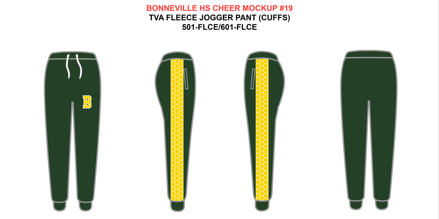 Bonneville HS Cheer Fleece Jogger Pant / Hoodie