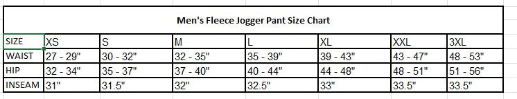 Men's Side Striped Fleece Jogger Pant (Purple with White / Purple / Gold Stripes)
