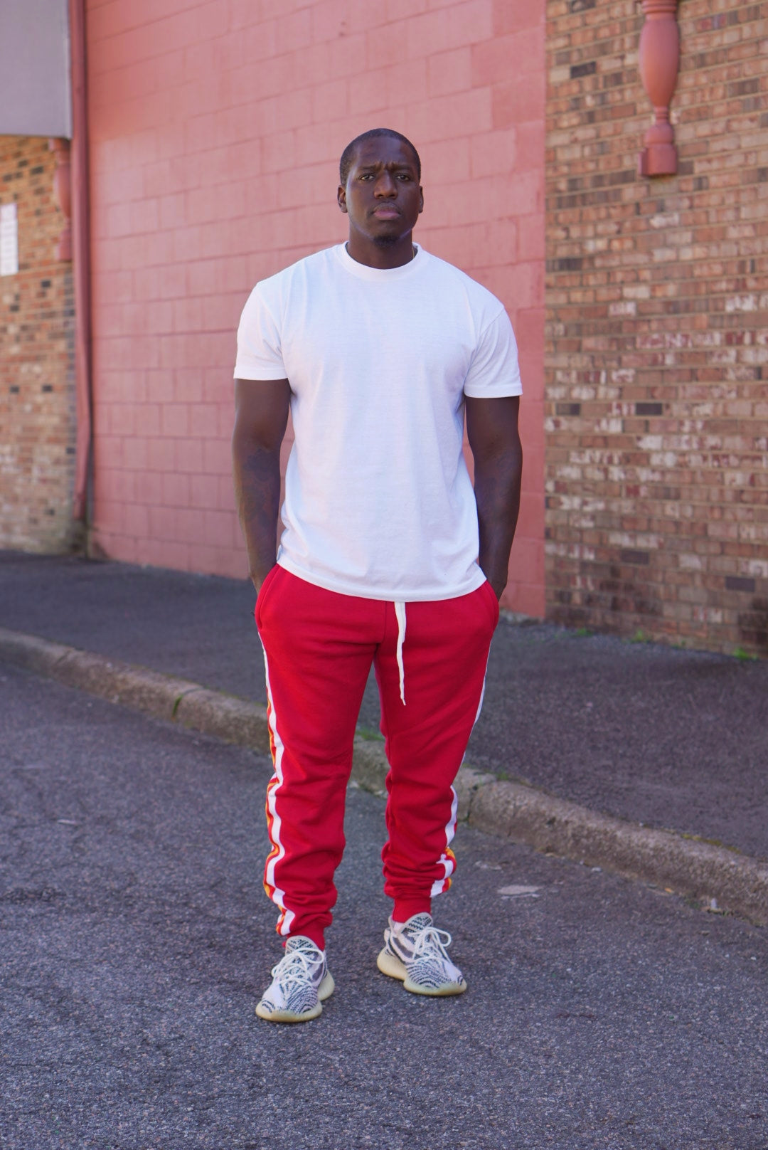 Arrow Dynamic Men's Fleece Jogger Pant Red