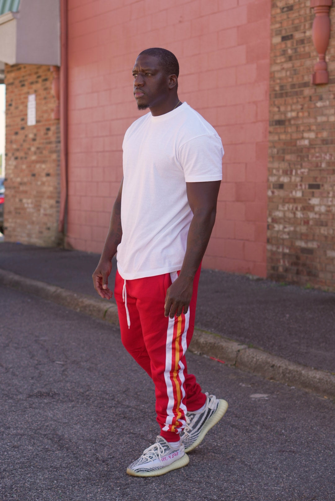Arrow Dynamic Men's Fleece Jogger Pant Red