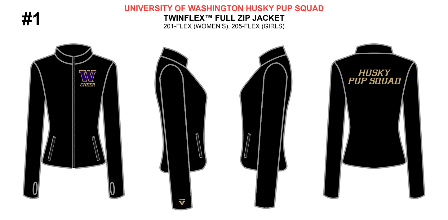 Washington Husky Pup Squad Yoga Jacket