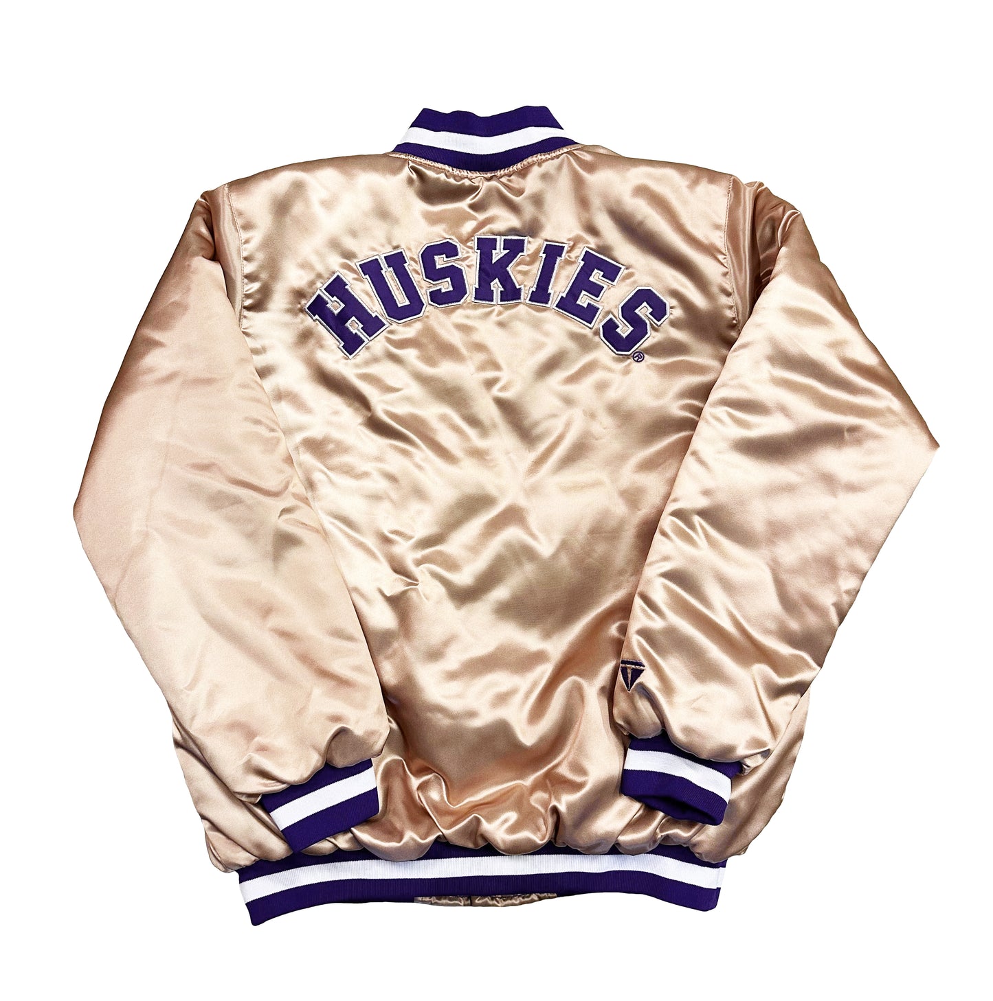 Washington Huskies YOUTH Button Up Bomber Jacket GOLD