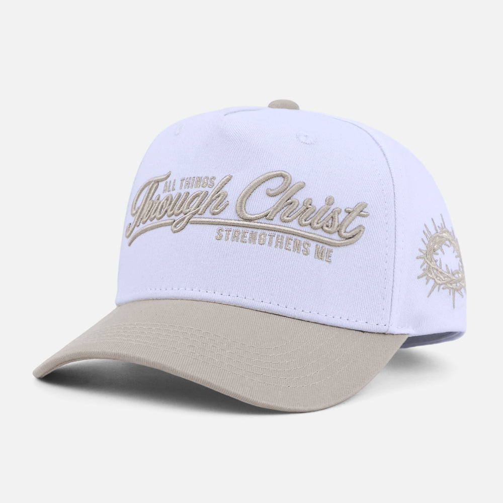 Through Christ Christian Trucker Hat – Philippians 4:13