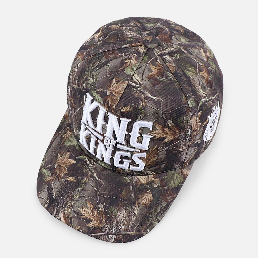 King of Kings Christian Trucker Hat | Revelation 19:16 | Camo Snapback Cap