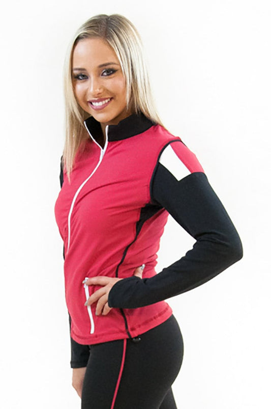 Peregrine Women's Yoga Track Jacket Red