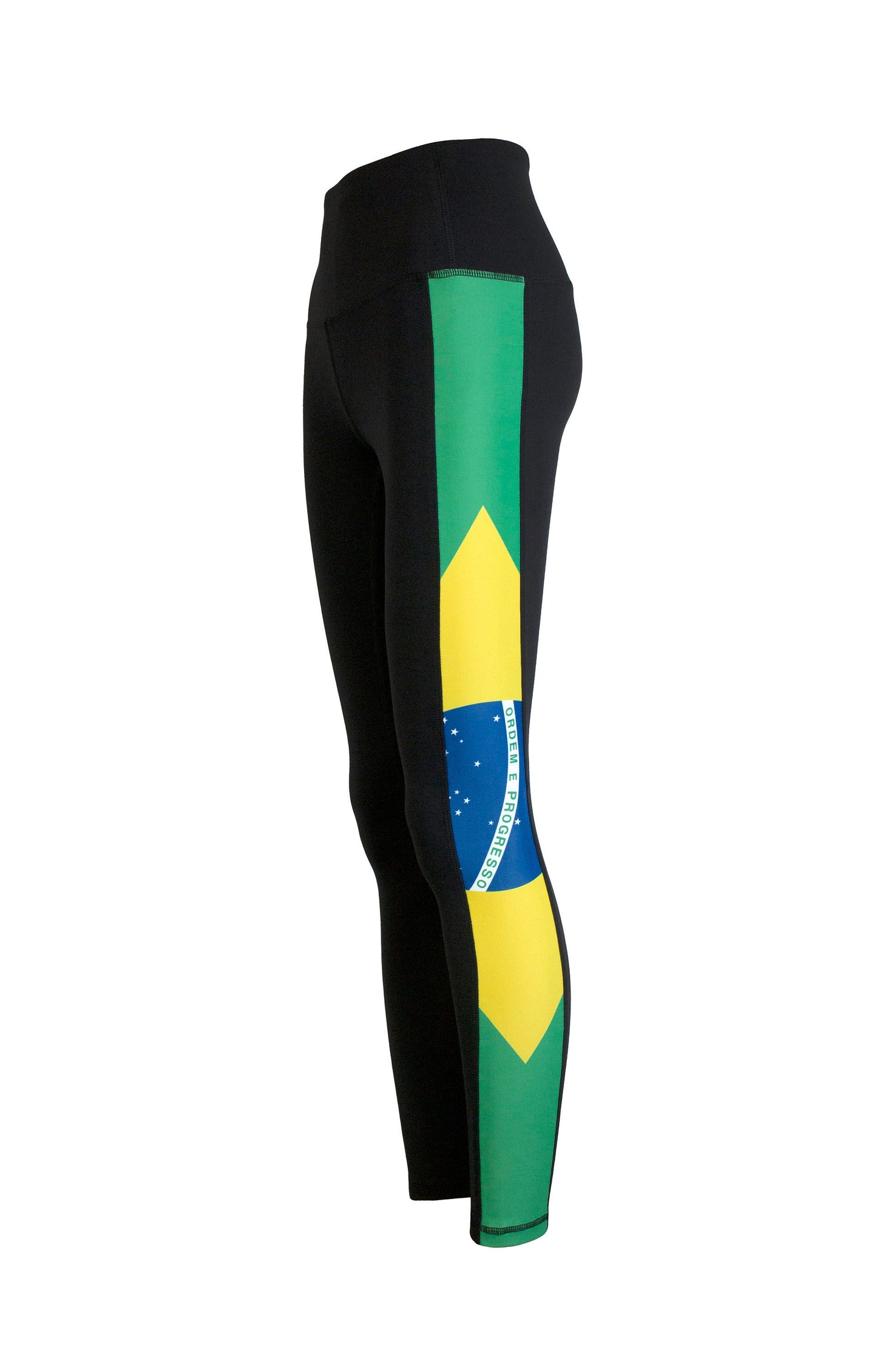 Brazil Flag Women's Full Length Yoga Pant Leggings