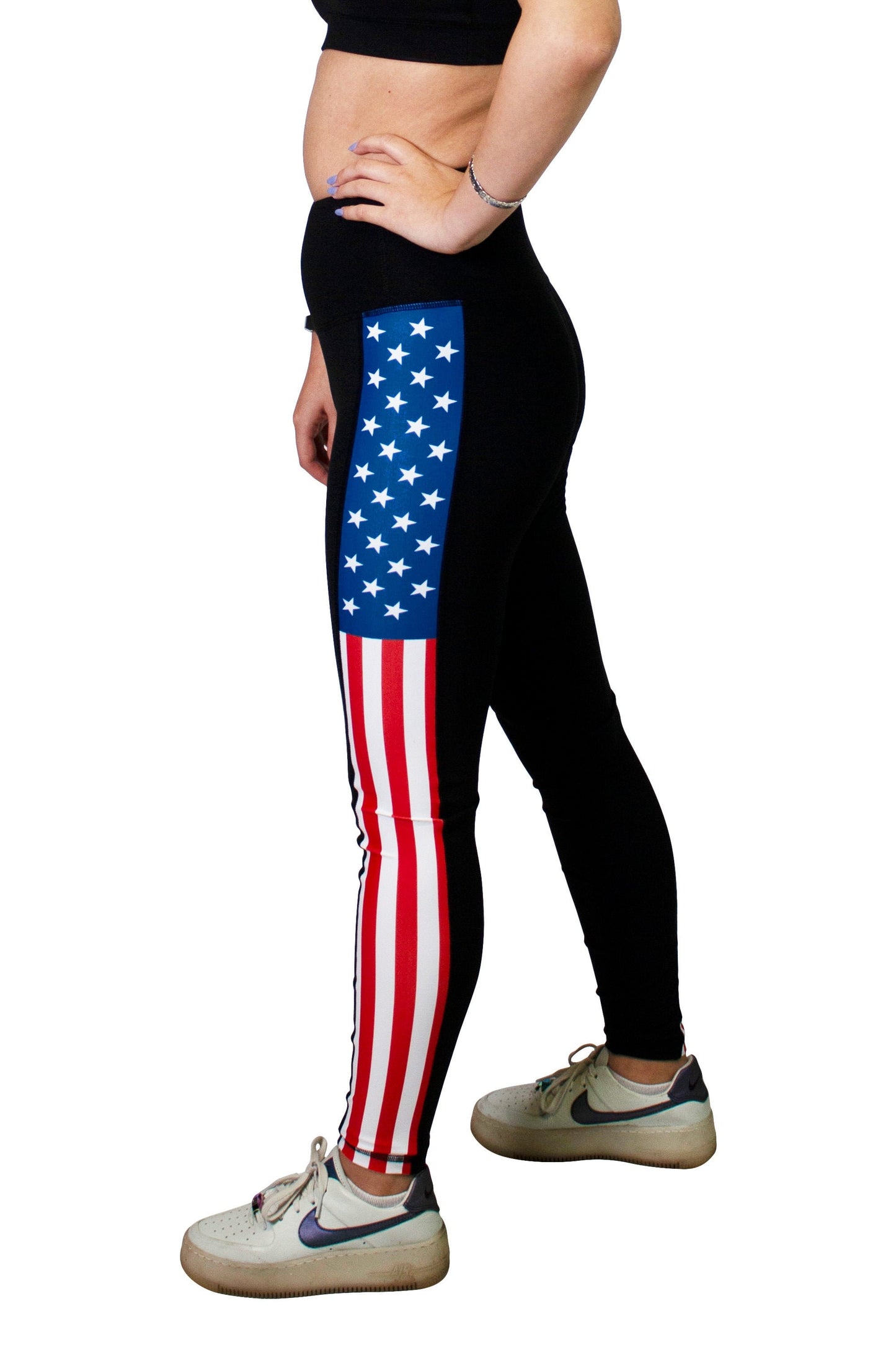 American Flag USA Full Length Yoga Pant Leggings