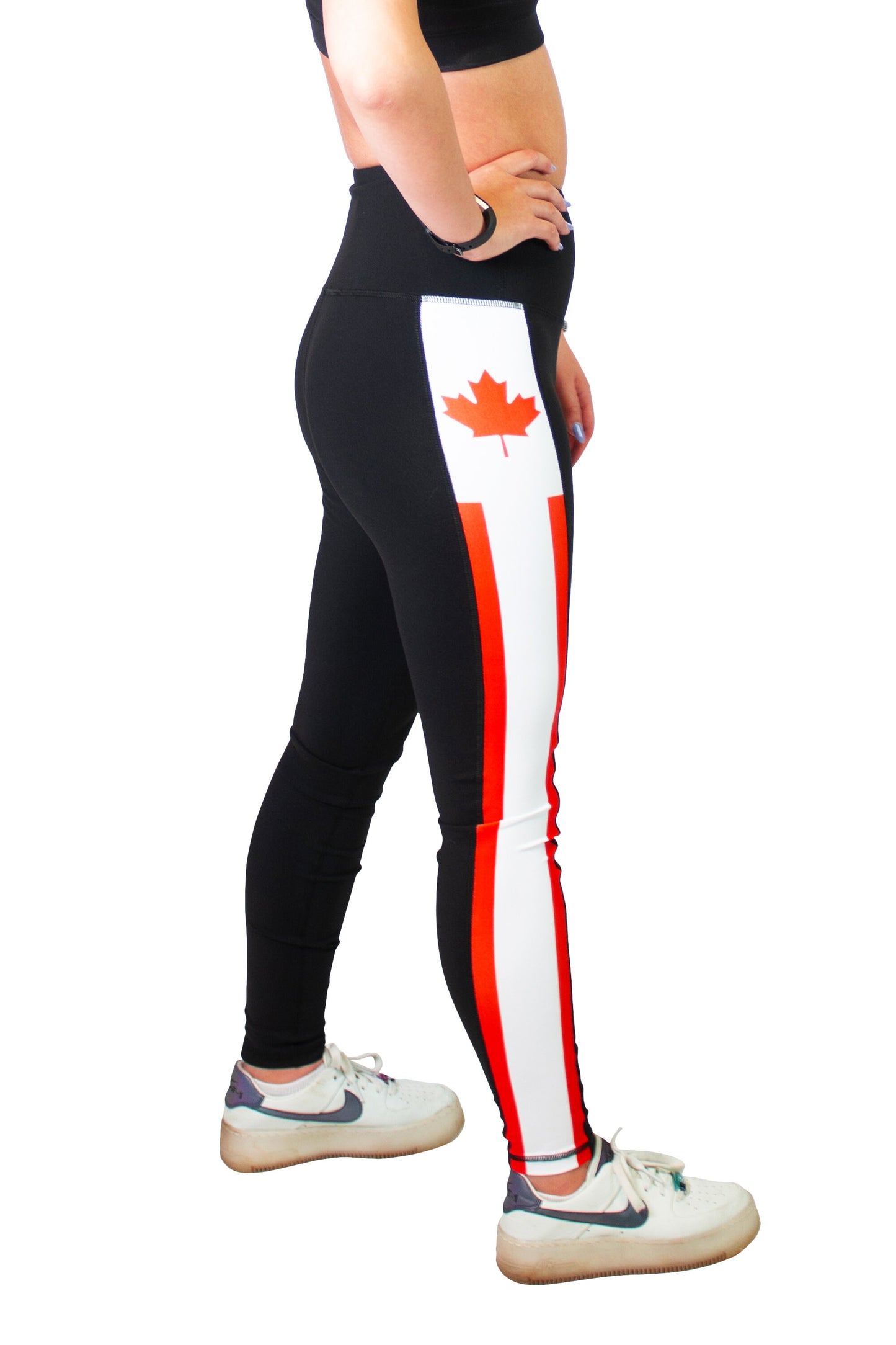 Canada Canadian Flag Women's Full Length Yoga Pant Leggings