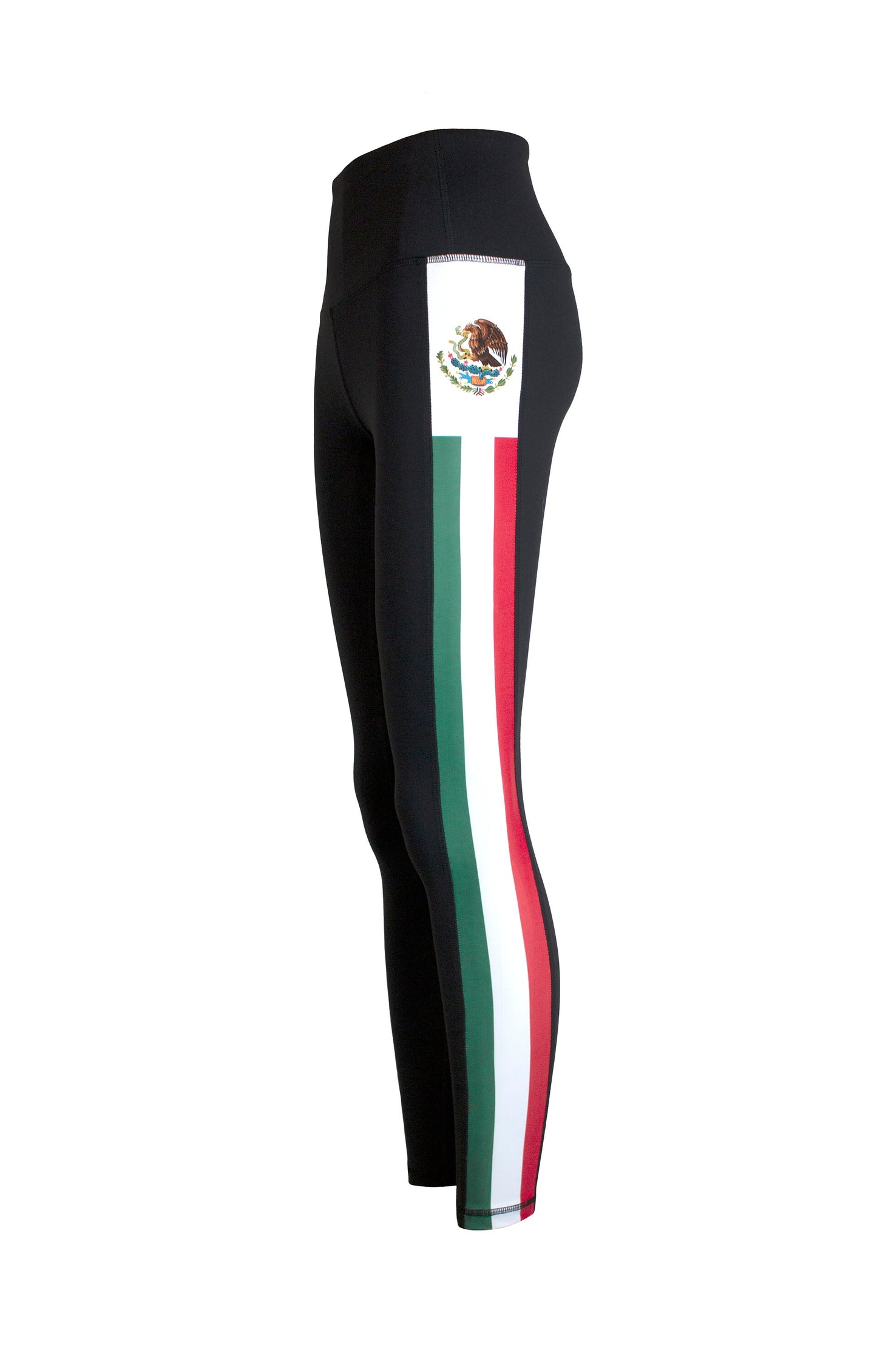 Mexico Mexican Flag Women's Full Length Yoga Pant Leggings