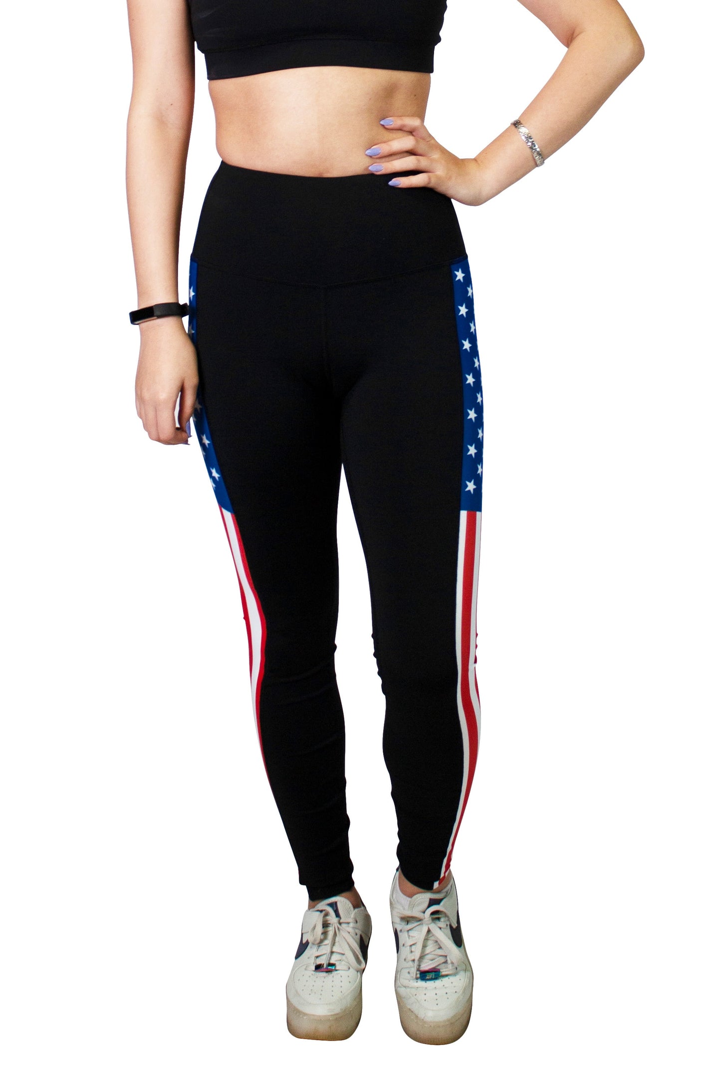 American Flag USA Full Length Yoga Pant Leggings
