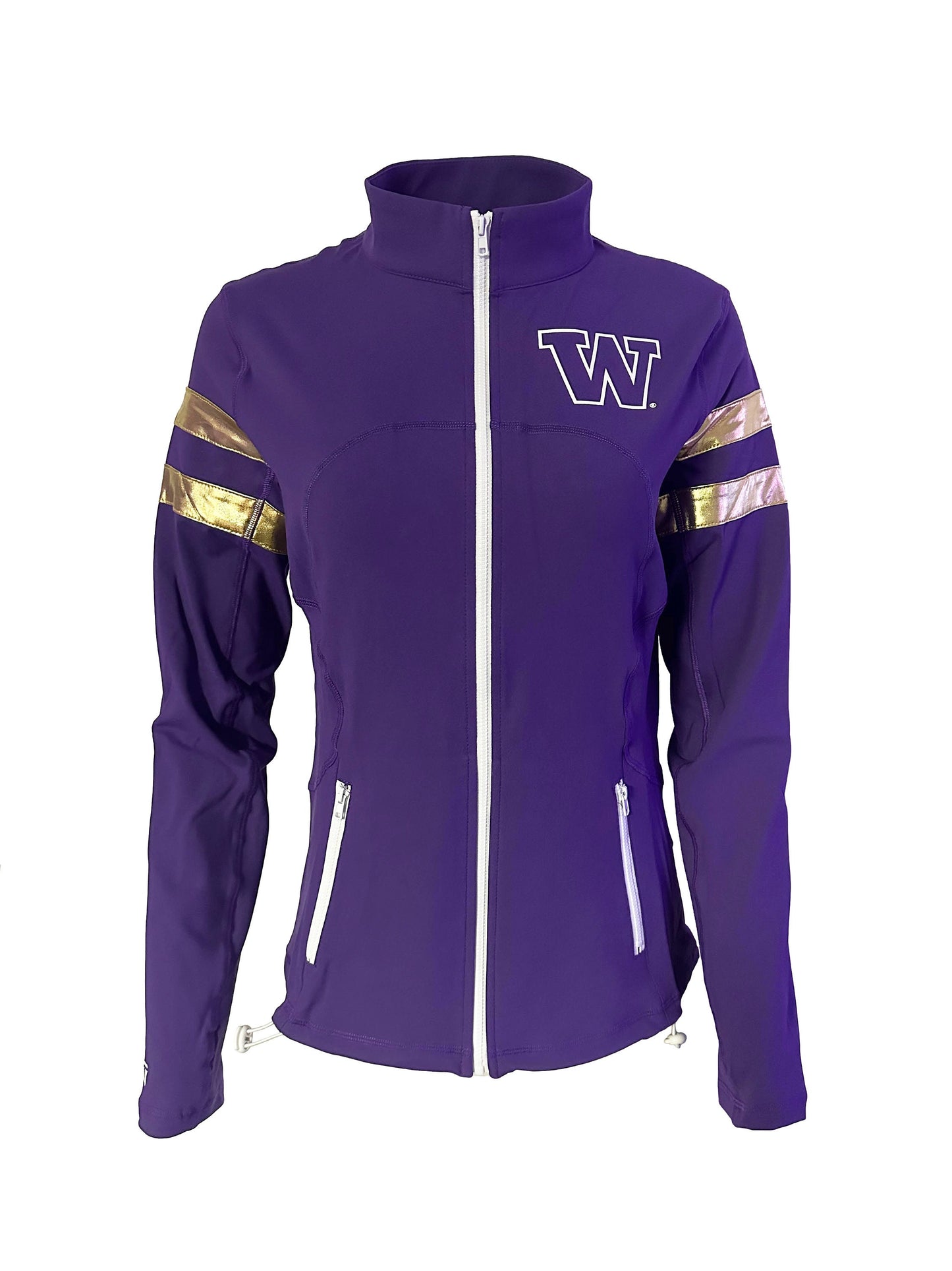 Washington Huskies Women's Full Zip Up Yoga Track Jacket Purple