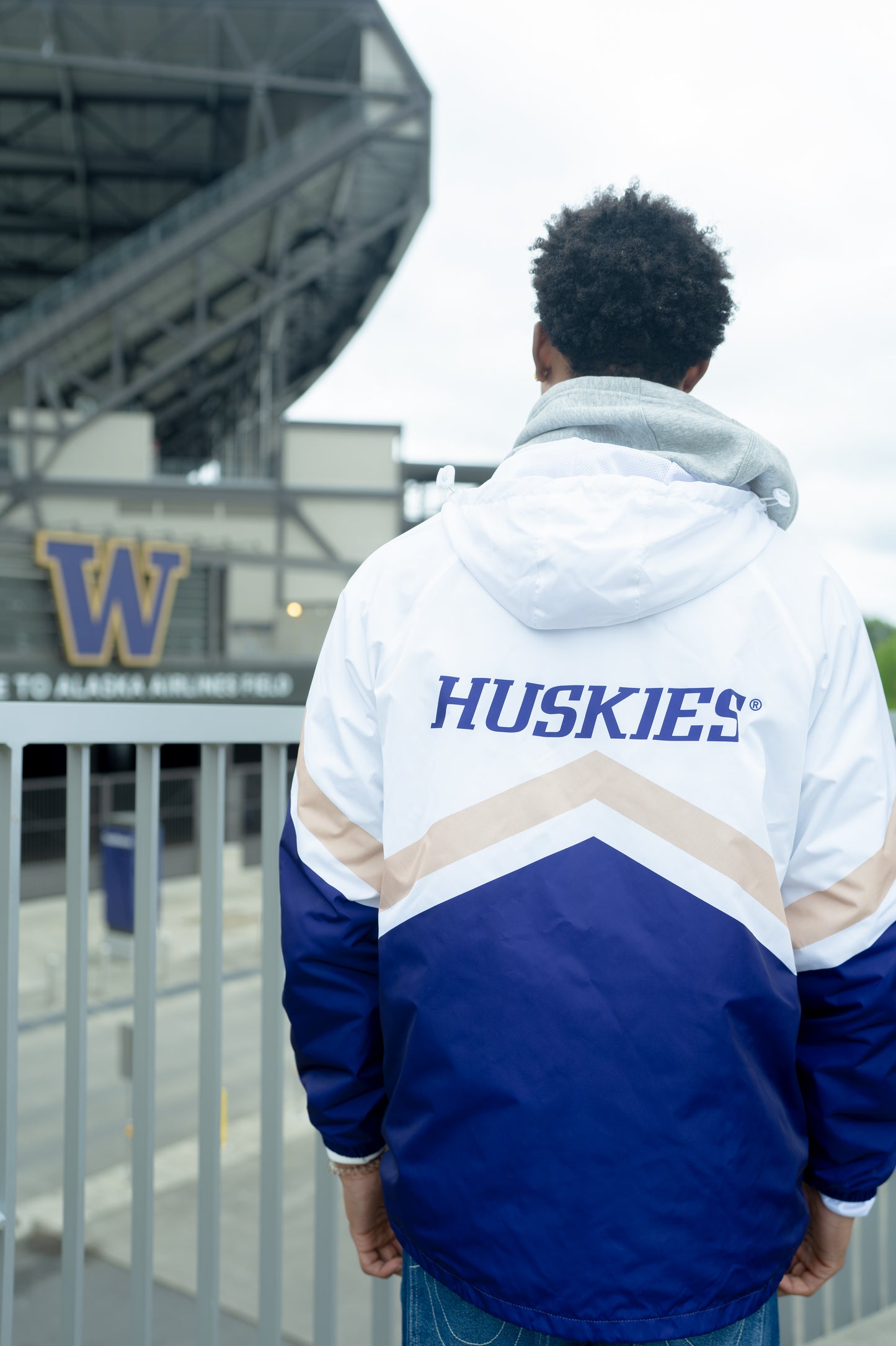 Washington Huskies Full Zip Windbreaker Jacket
