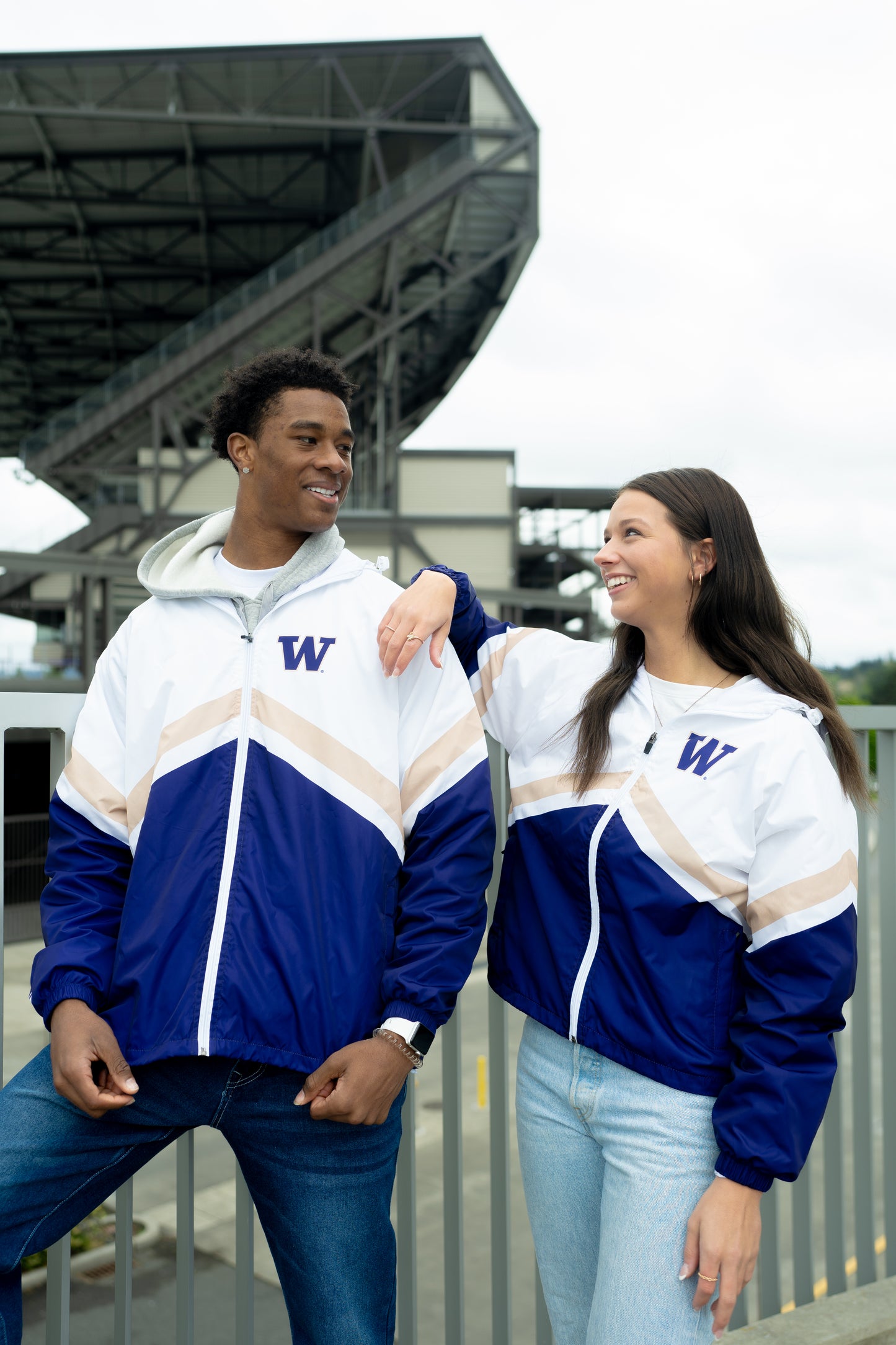 Washington Huskies Full Zip Windbreaker Jacket