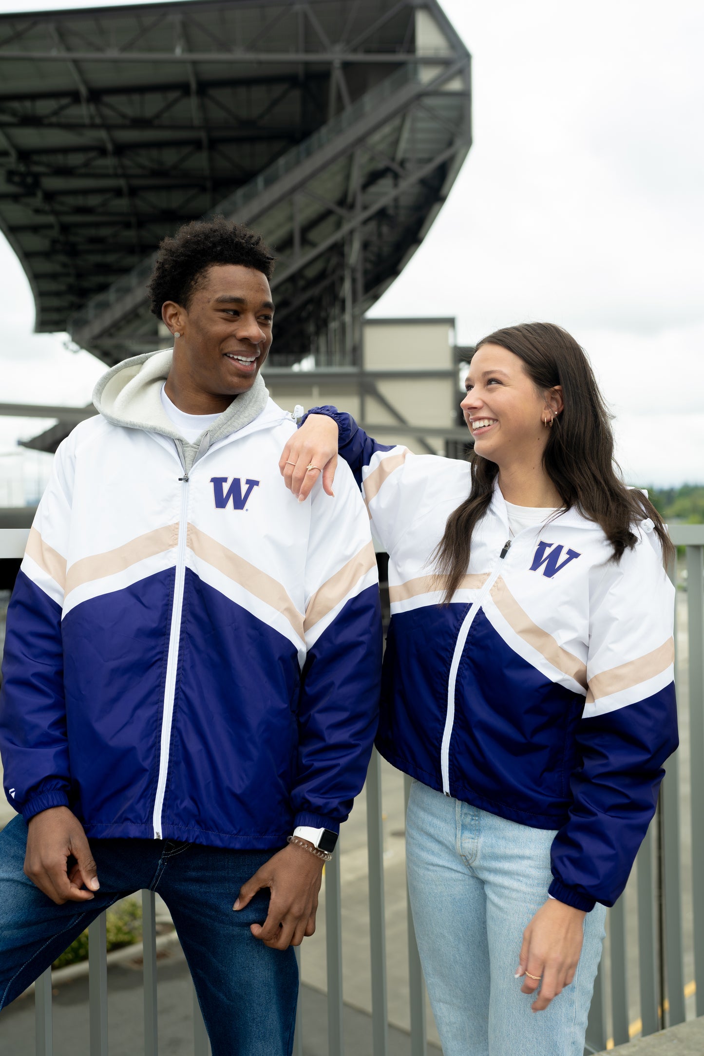 Washington Huskies Full Zip Windbreaker Jacket