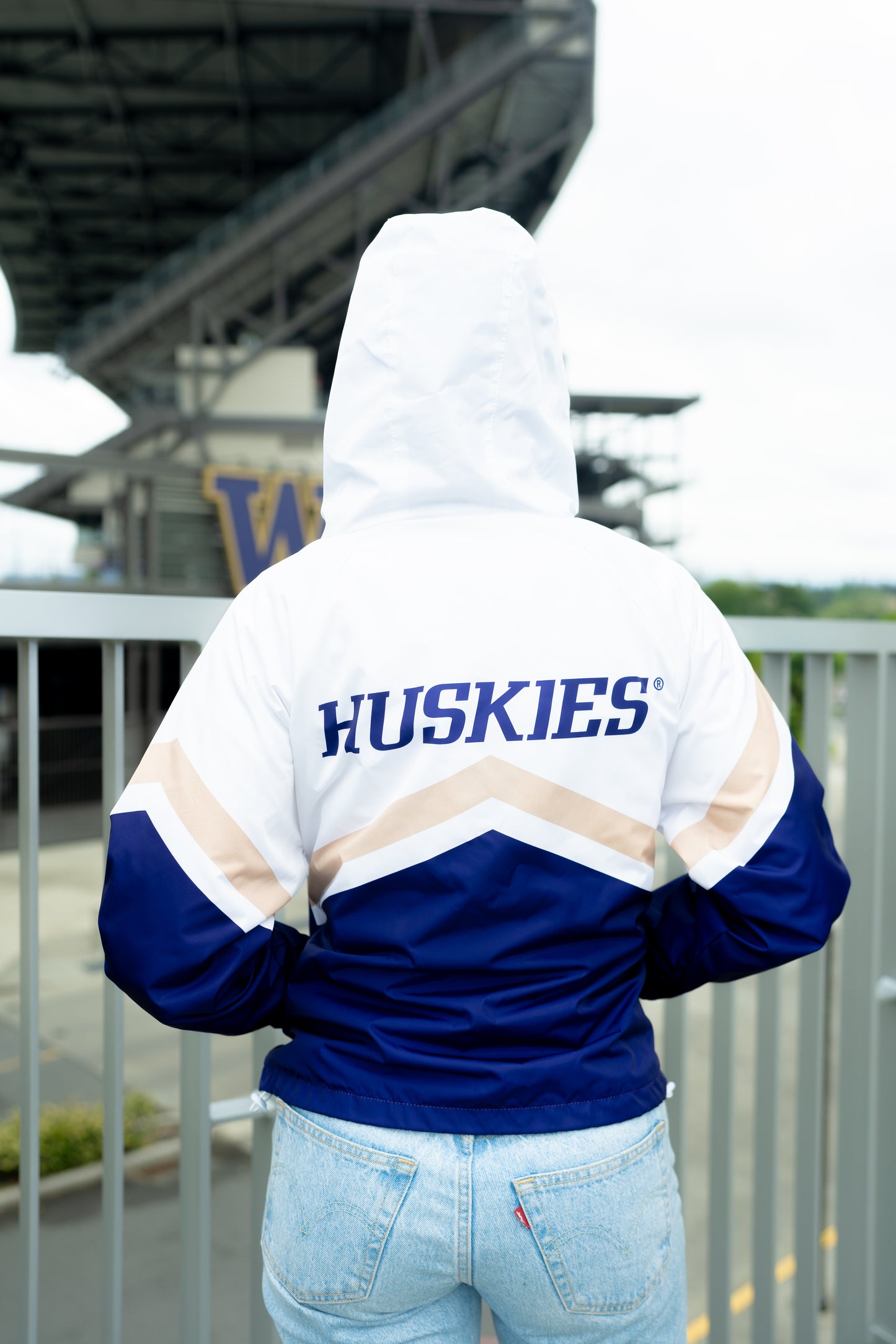 Washington Huskies Full Zip Windbreaker Jacket