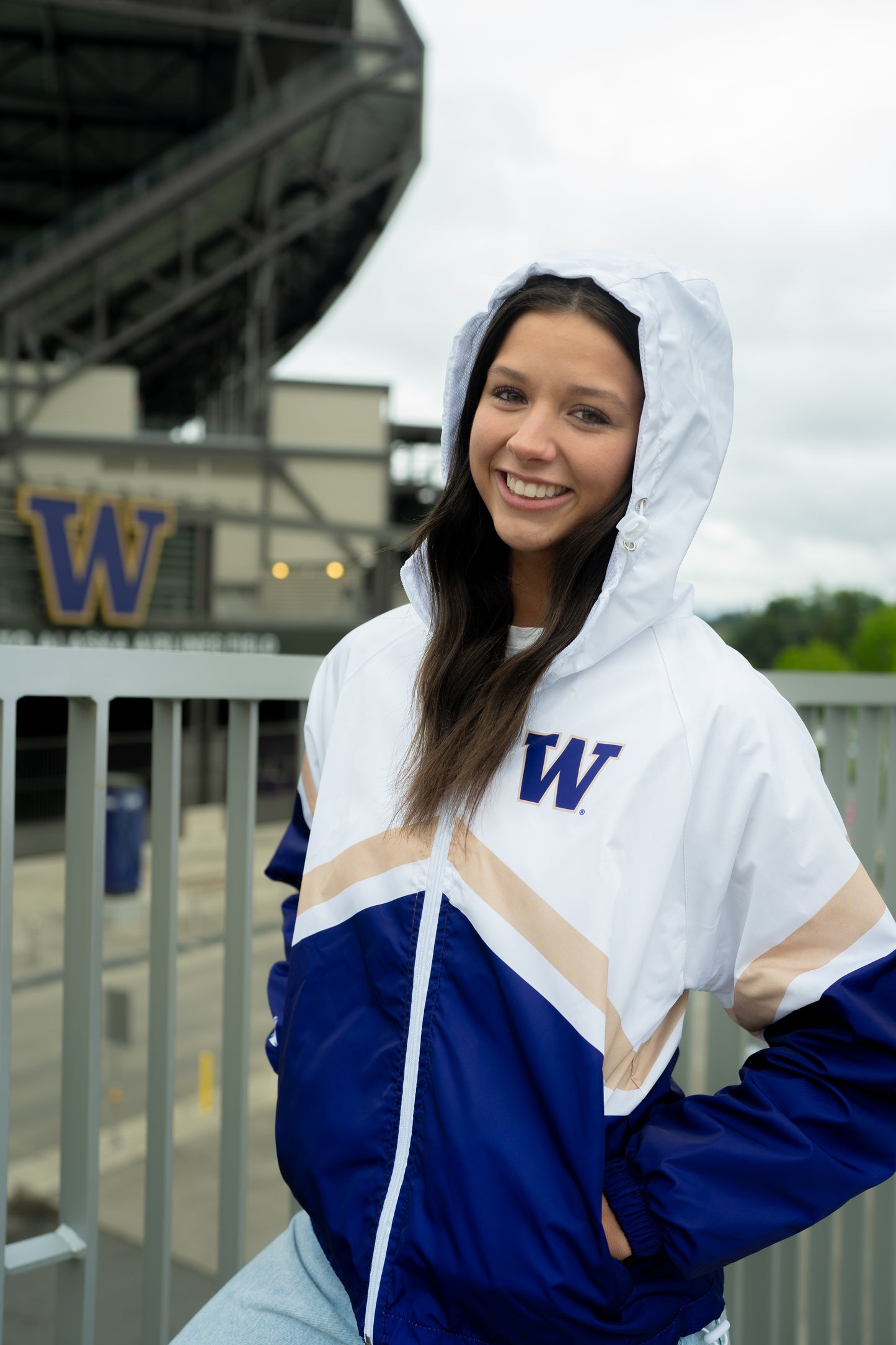 Washington Huskies Full Zip Windbreaker Jacket