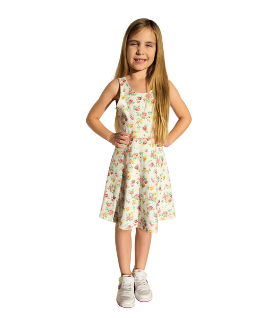 Girls Youth Floral Print Sun Dress