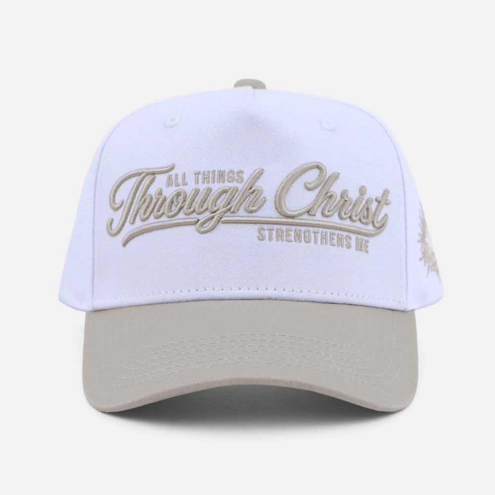 Through Christ Christian Trucker Hat – Philippians 4:13