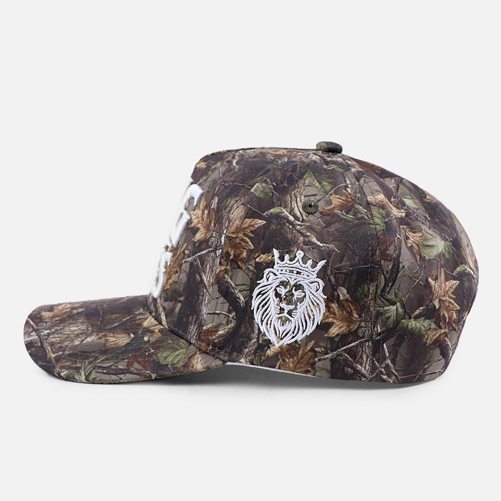 King of Kings Christian Trucker Hat | Revelation 19:16 | Camo Snapback Cap