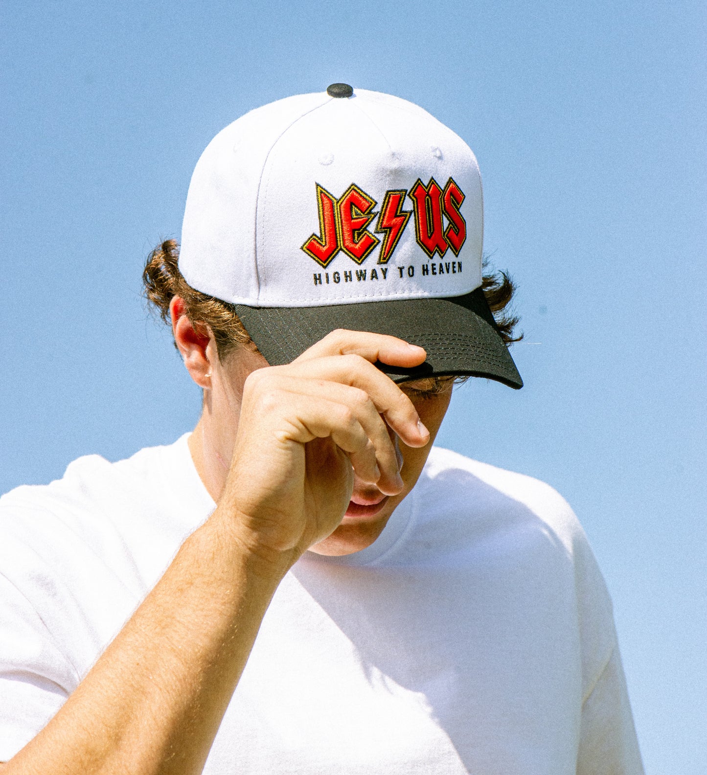 Jesus Highway to Heaven Christian Trucker Hat – Faith Based Snapback Cap