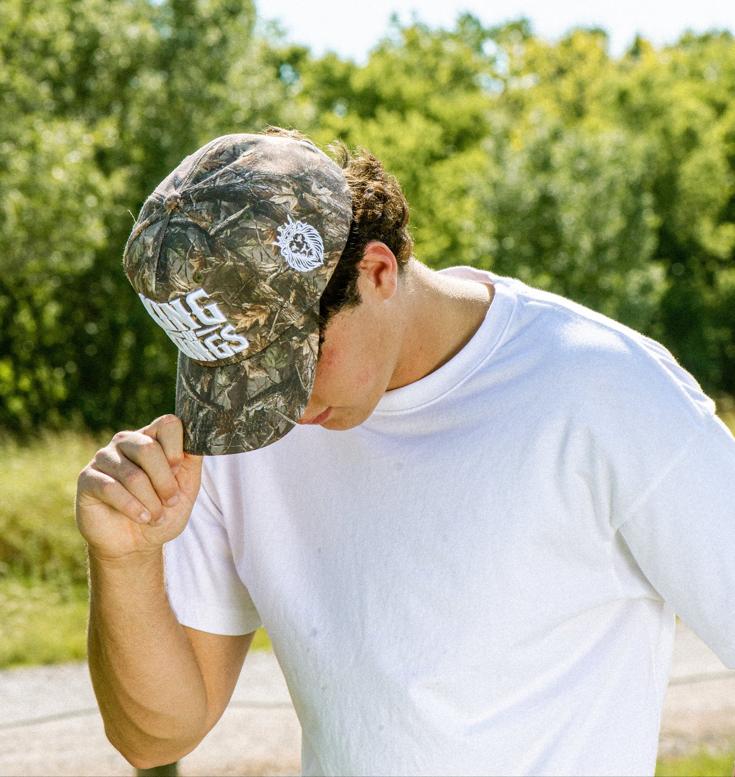 King of Kings Christian Trucker Hat | Revelation 19:16 | Camo Snapback Cap