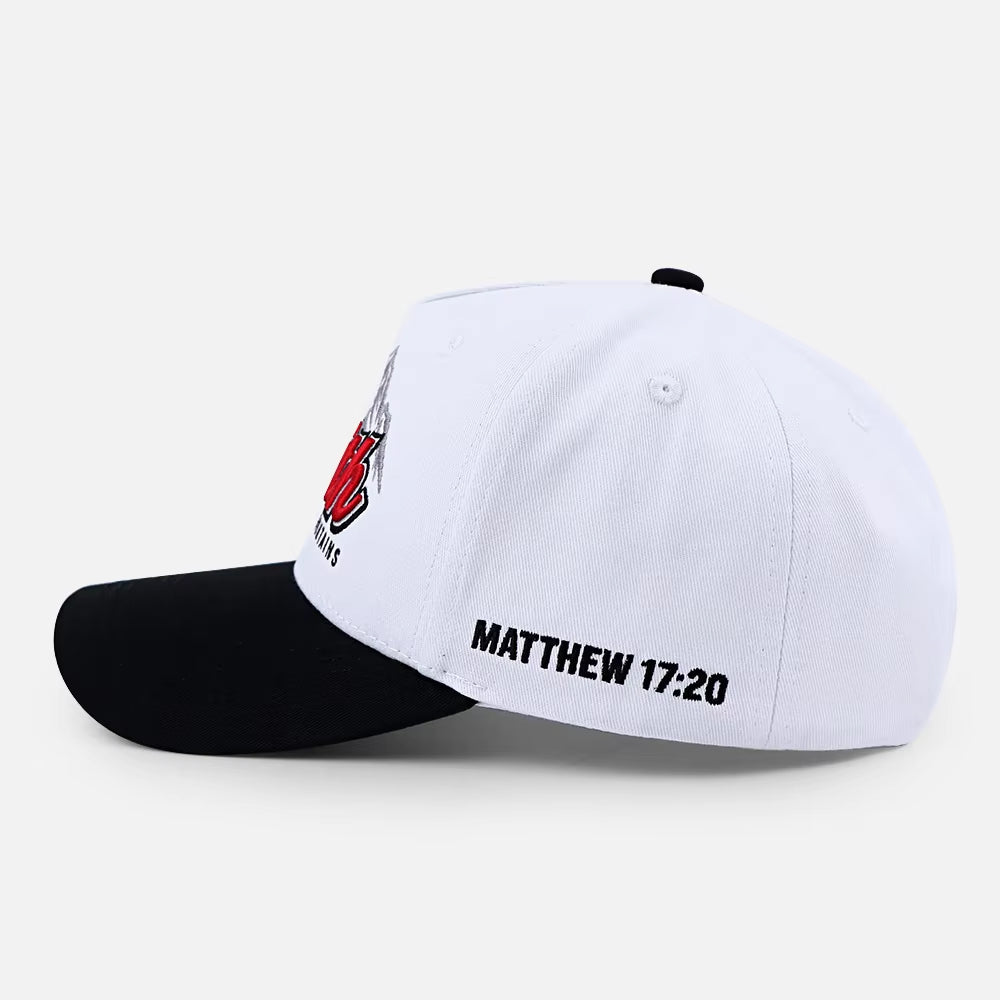 Faith Can Move Mountains Christian Trucker Hat – Matthew 17:20 Faith Snapback Cap