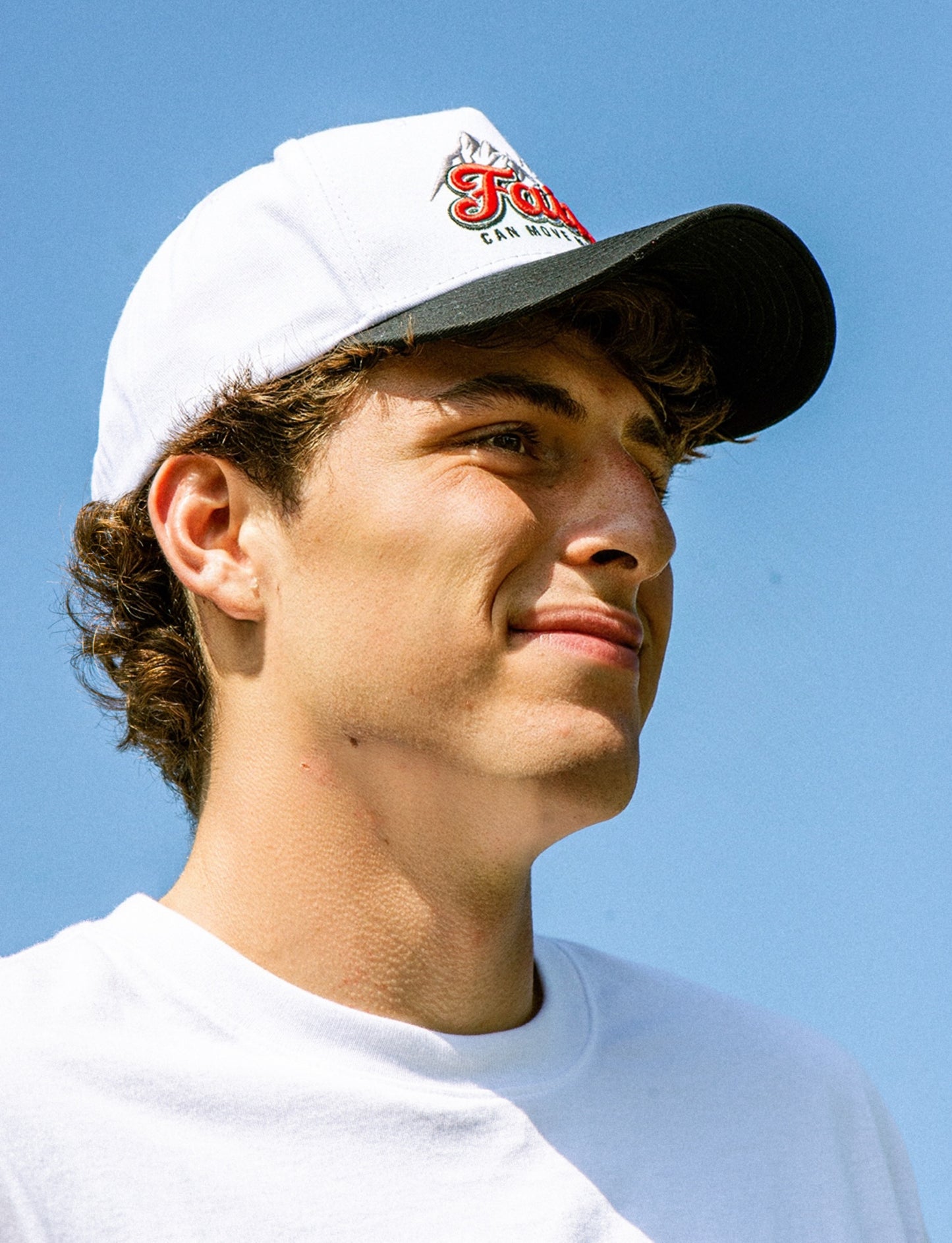 Faith Can Move Mountains Christian Trucker Hat – Matthew 17:20 Faith Snapback Cap