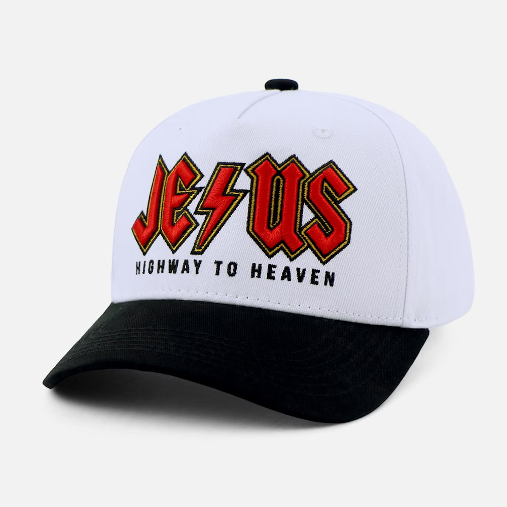 Jesus Highway to Heaven Christian Trucker Hat – Faith Based Snapback Cap