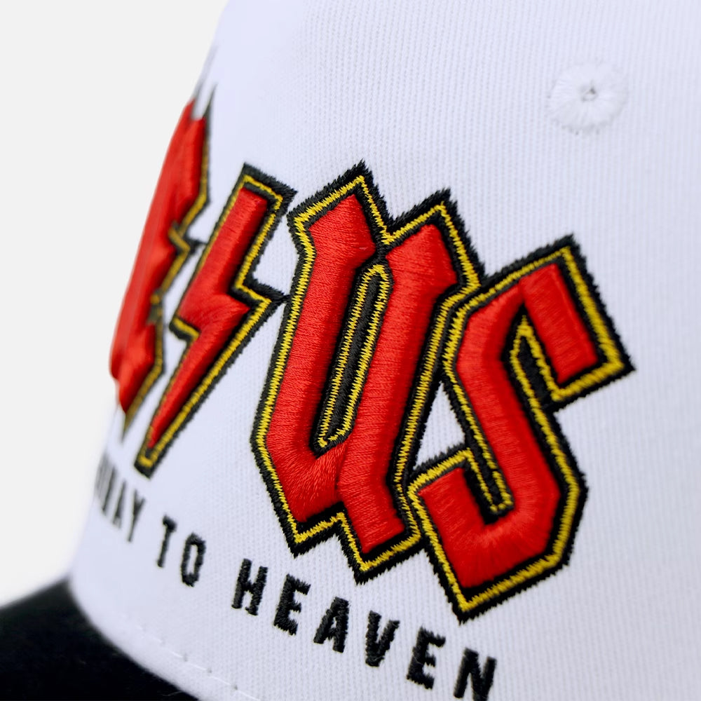 Jesus Highway to Heaven Christian Trucker Hat – Faith Based Snapback Cap