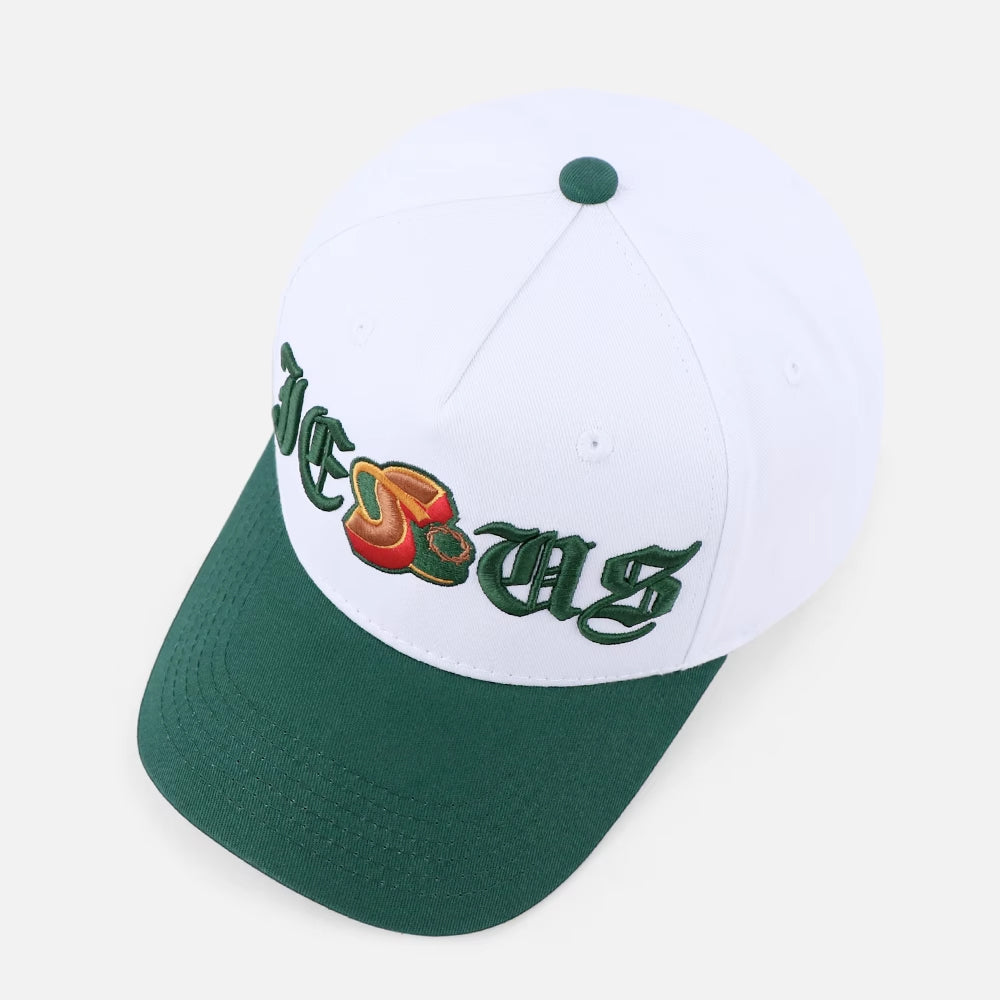 Jesus Forest Green Christian Trucker Hat – Embroidered Faith Based Snapback Cap