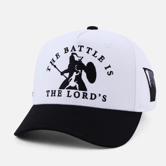 The Battle Is The LORD'S Christian Trucker Hat – 1 Samuel 17:47 Snapback Cap
