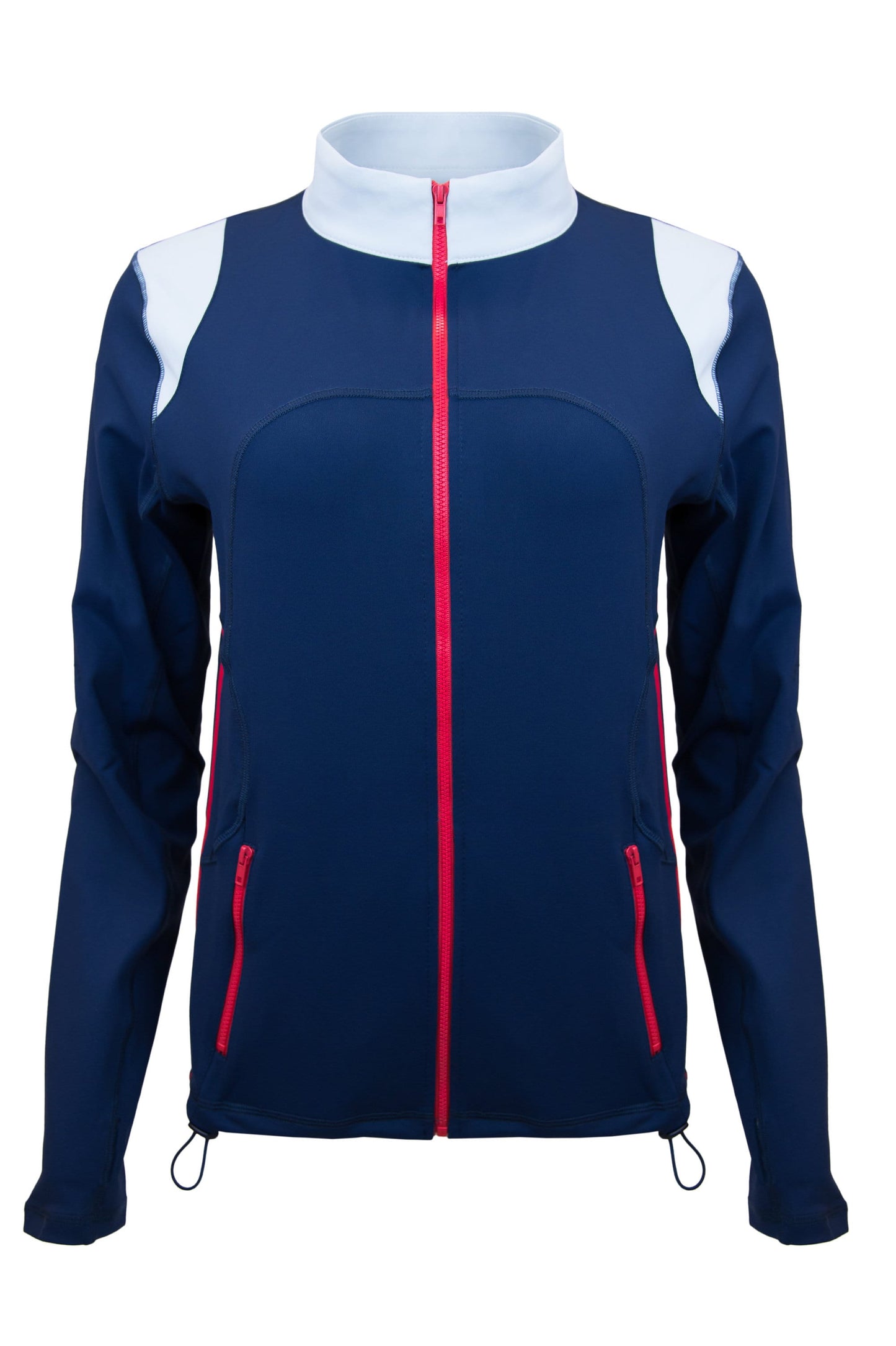 Red White and Blue Women's Yoga Track Jacket