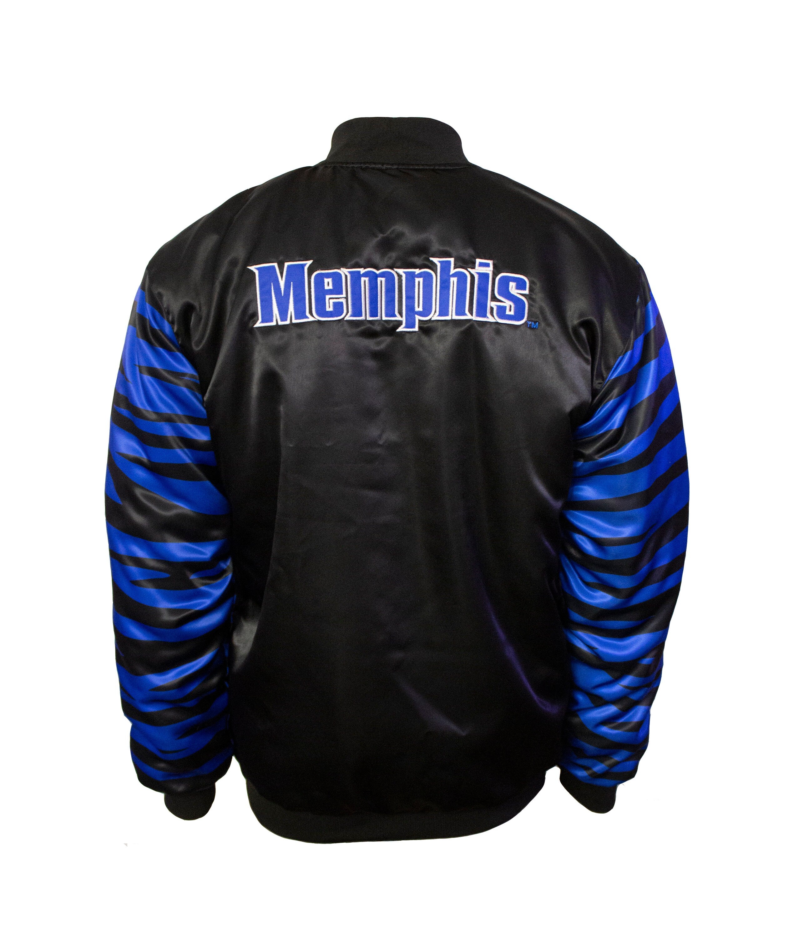 Twin Vision Activewear Memphis Tigers Men s Satin Bomber Jacket