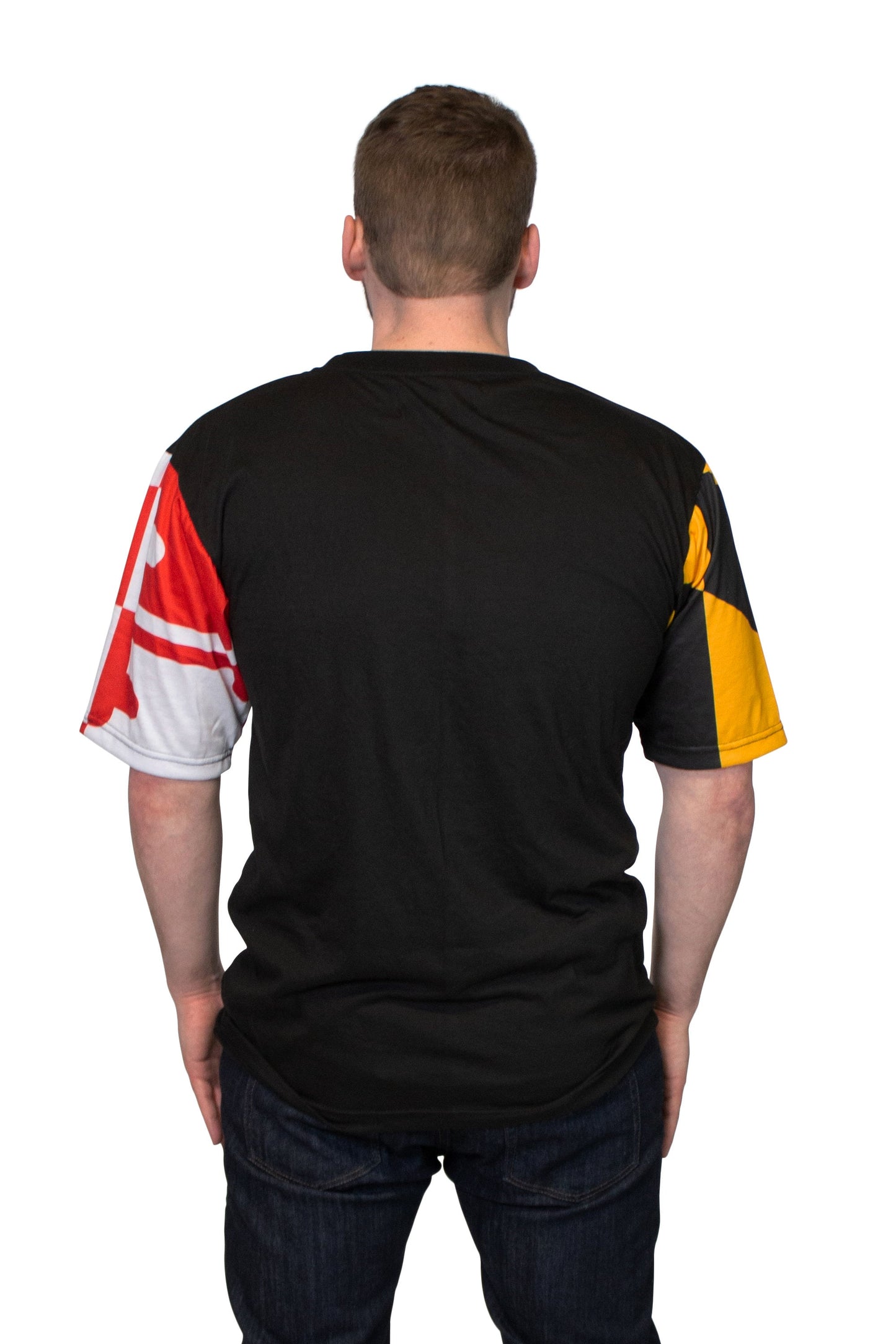 Maryland Flag Men's T-Shirt (Black)