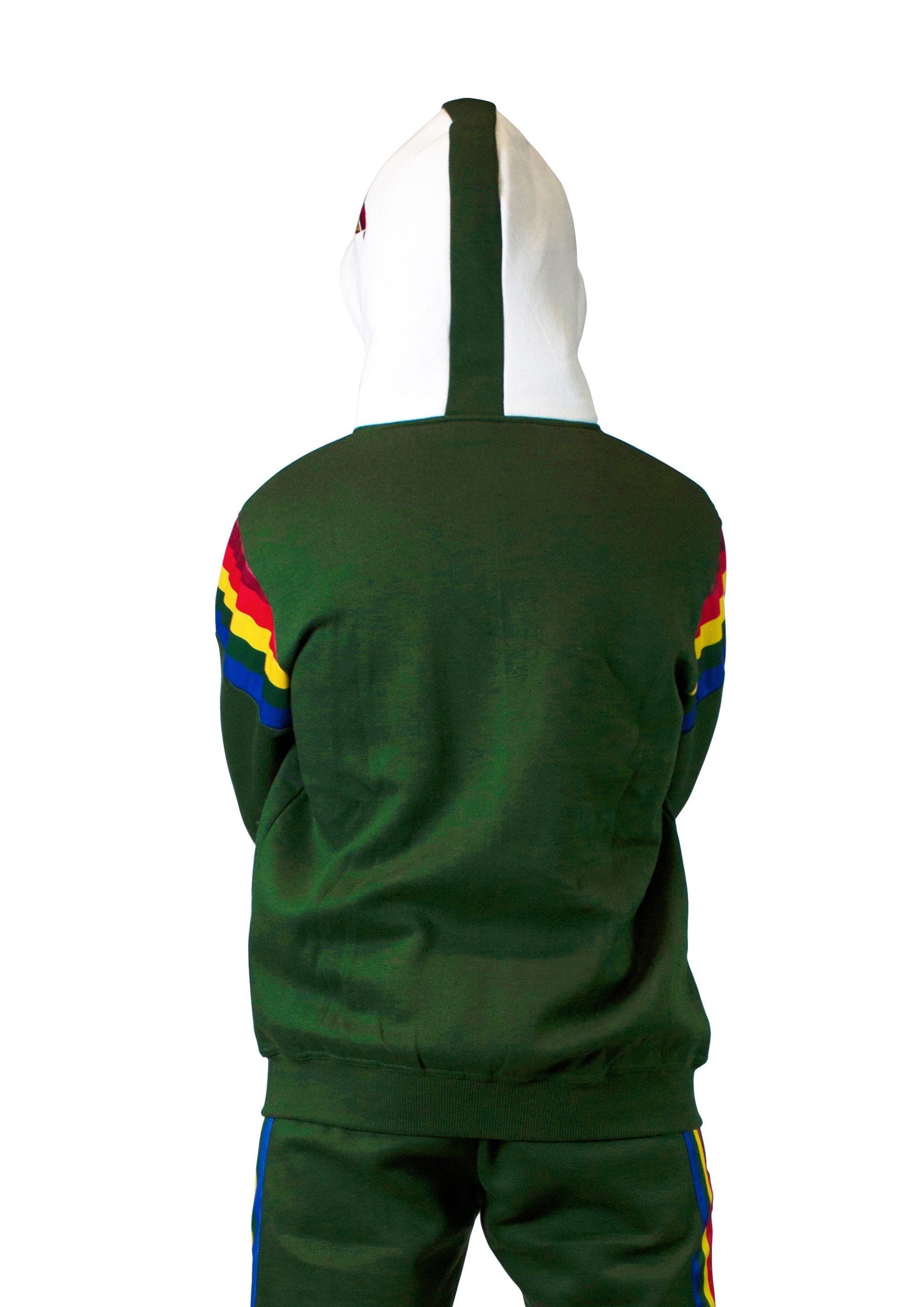 Hawaii Rainbow Warriors Men's Fleece Full Zip-Up Hoodie (Green)